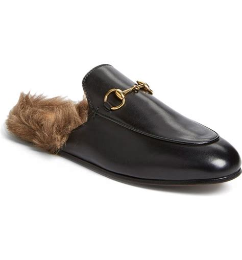 gucci princetown fur loafer|princetown genuine shearling loafer mule.